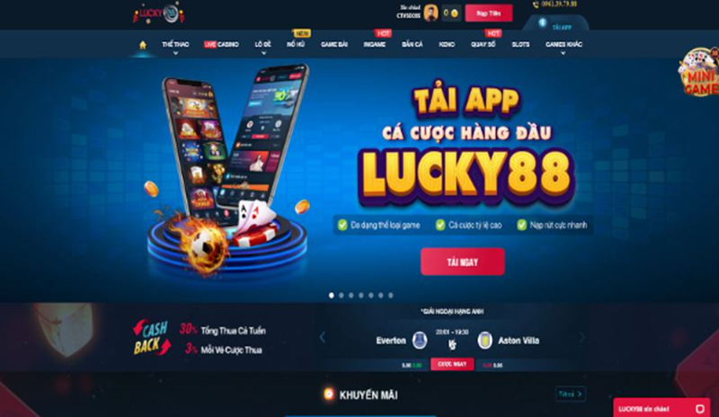 Lucky88 là một trong những nền tảng cá cược trực tuyến nổi bật tại Việt Nam