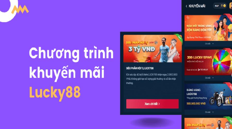 Hưởng chương trình khuyến mãi hấp dẫn khi tải app Lucky88